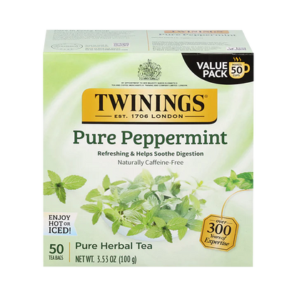 Twinings Pure Peppermint Tea 50 ct