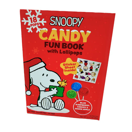 Snoopy Candy Fun Book With Lollipops - 3.17oz