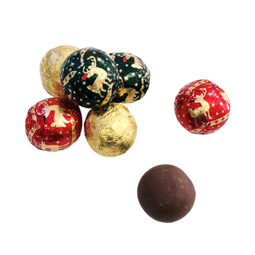Madeline Milk Chocolate Christmas Foiled Balls