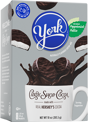 YORK Peppermint Pattie cocoa mix. - 10oz