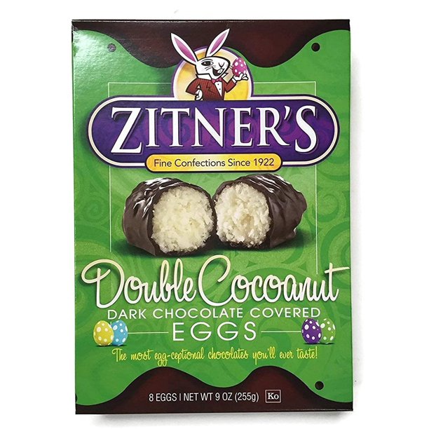 Zitner Dark Chocolate Covered Double Coconut Egg