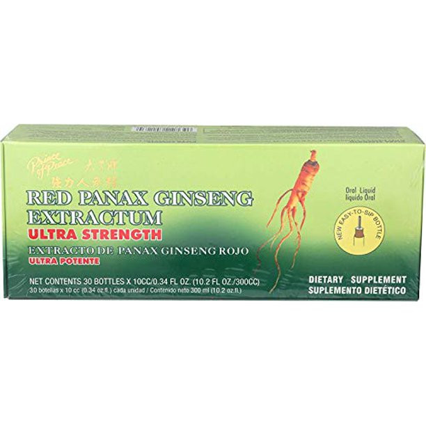 Prince of Peace Red Panax Ginseng Extractum Ultra Strength, 30 Bottles, 0.34 fl. oz. Each