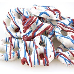 Patriotic Yogurt Pretzels