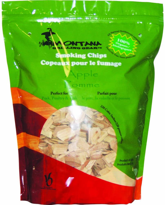 Montana Grill Apple Wood Chips-220 cubic  inches
