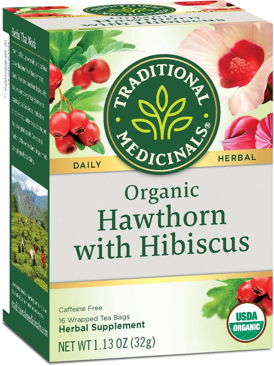 Traditional Medicinal Hawthorn with Hibiscus Tea