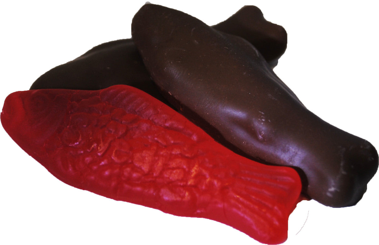 Dark Chocolate Covered Swedish Fish