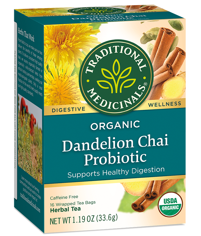 Traditional Medicinals Dandelion Chai Probiotic