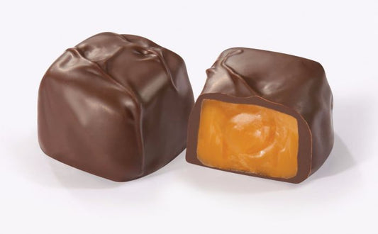 Asher's Dark Chocolate Covered Vanilla Caramels with Milk String