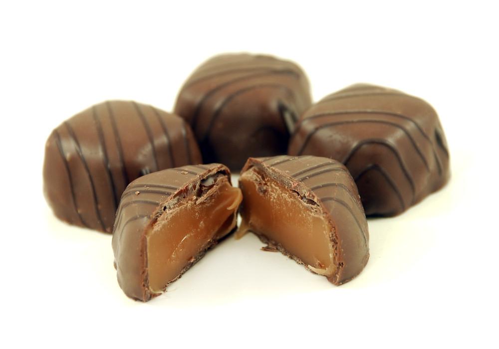 Asher's Milk Chocolate Covered Caramels with Dark String
