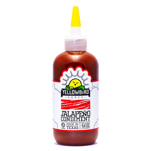 Yellowbird Condiment Sauce, Jalapeno, 9.8 oz