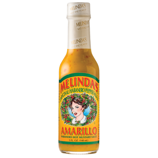 Melinda's Amarillo Habanero Mustard Pepper Sauce, 5oz.