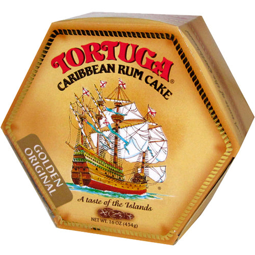 16 oz Tortuga Golden Original Caribbean Rum Cake