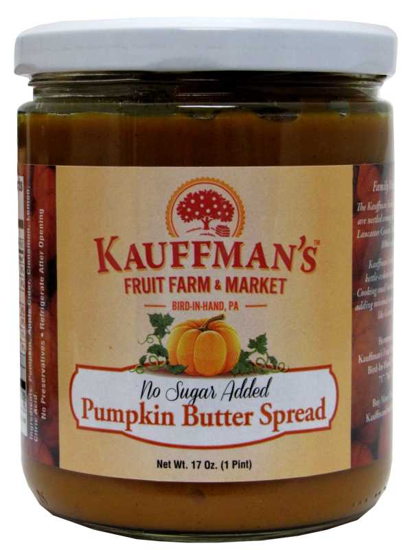 Kauffman's Pumpkin Butter Spread No Sugar Added
