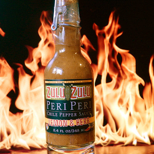 Zulu Zulu Lemon and Herb Peri Peri Chile Pepper Hot Sauce, 8.4oz.